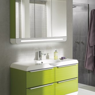 Kabinet bilik mandi hijau