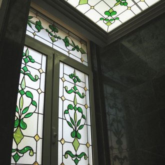 Витраж филм зелен