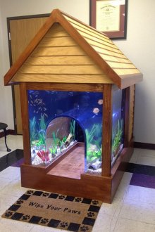 Кутия за кучета от аквариума