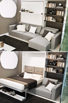 다기능 옷장 - 소파 침대