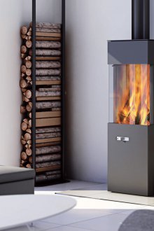 Holzofen im Innenraum