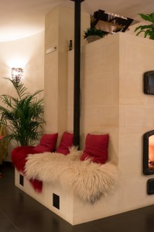 Russischer Ofen im Innenraum