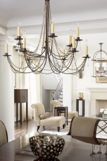 Декор на полилей от мъниста