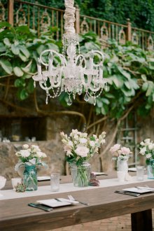 Сватбен декор полилей кърпа