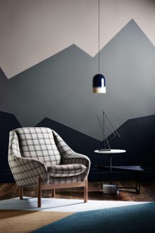 Рисуване на планини на стената