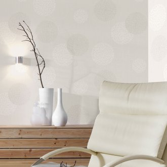 Бял тапет с щампа