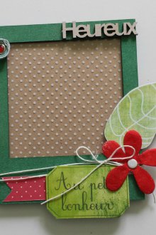 Квилинг декор на фоторамка