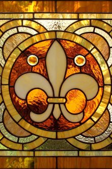 Beautiful classic stained glass window