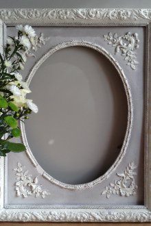 Декорация за рамка за фотокамера с циментова замазка