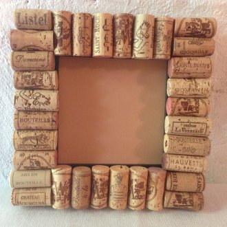 Декор за рамка за фото корк