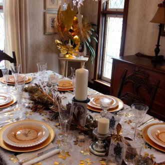 Декор на полилей за новата година