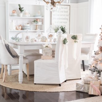 Декорация на едностаен апартамент за новата година в стила на Прованс