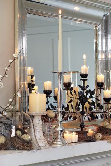 Декорация на едностаен апартамент за новата година в стила на изтъркан шик