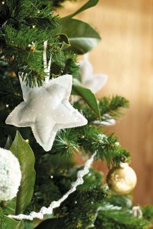 Новогодишен декор с играчки от плат