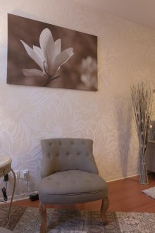 One-room apartment decor and wallpaper decor