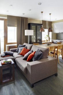 Furnishing studio apartment layout