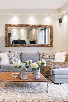 The situation of a studio apartment in gray