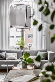 Scandinavian-style studio apartment