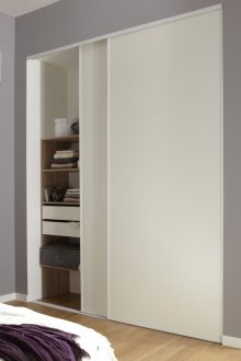 Шкаф за плъзгане бял