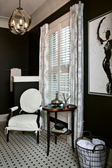 Черна баня в стил Прованс