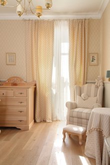 Bilik kanak-kanak di Provence gaya beige