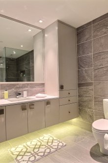 Bilik mandi besar dengan pancuran mandian