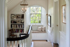 White interior arch