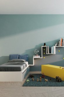 Дизайн на домакин на детска стая сив