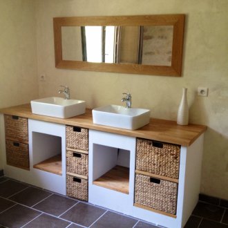 Мебели за баня в стил кънтри