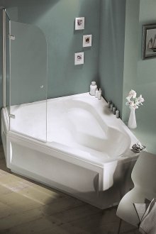 Mandian penjuru dengan pancuran mandian