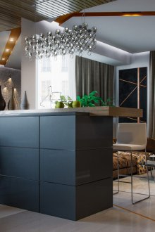 Интериор на студио с бар