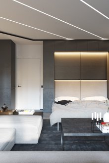 Дневна спалня с модулни мебели