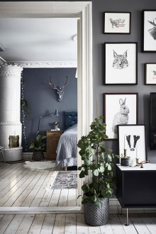 Комбинирана дневна и спалня с голям отвор