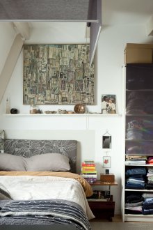 Комбинирана дневна и спалня с гардероб