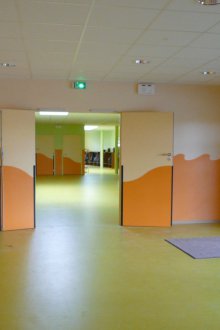 Kindergarten Gruppendekoration orange