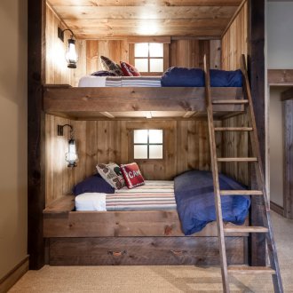 좁은 컨트리 스타일의 보육원