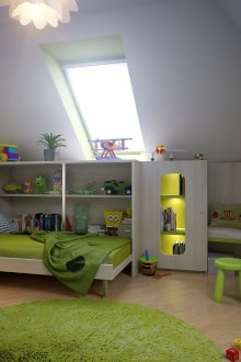Таванско помещение за малко дете