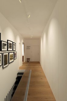 Интериор на коридор монохромен цвят