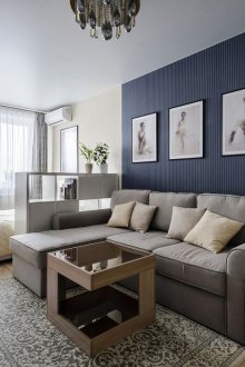 Reka bentuk ruang tamu dengan tapak semaian