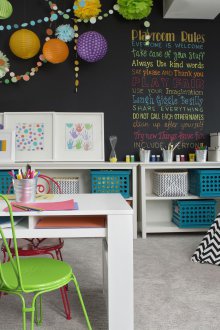 Детска стая в Хрушчов в стил Арт Нуво