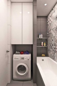 Пералня в банята 3 кв.м.