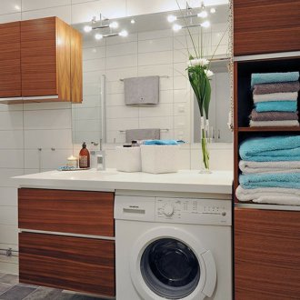 Вградена пералня в банята