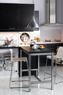 Reka bentuk dapur hitam kecil