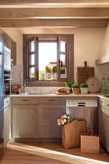 Reka bentuk dapur desa kecil