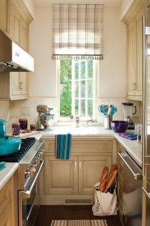 Reka bentuk dapur kecil gaya Perancis