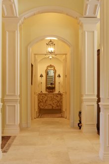 Проектиране на коридор с арка в частна къща