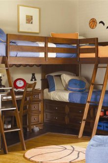 Kindergartenentwurf für drei Kinder aus Eiche