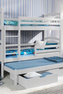 Kindergarten für drei mit einem Schiebebett