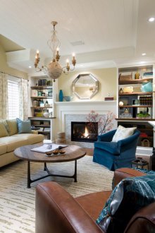 Син цвят в хола от фън шуй