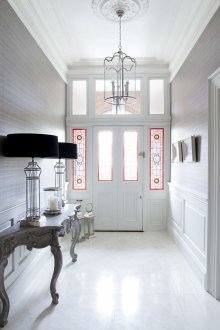 Стенна декорация на коридора с устойчиви на влага панели